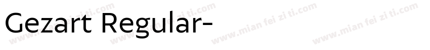 Gezart Regular字体转换